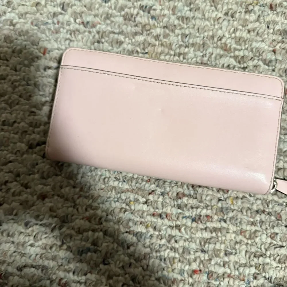 Kate Spade Large Continental Light Rose Pink Gold Leather Wallet